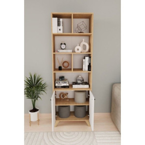 Стеллаж для гостинной Bofigo 15-28 Oak/White