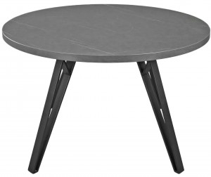 Кухонный стол DP Tokyo Rondo 130x130x75 см Черный мрамор/Black