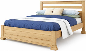 Pat din lemn Mebel Lev LORD 160 x 200 cm Natural