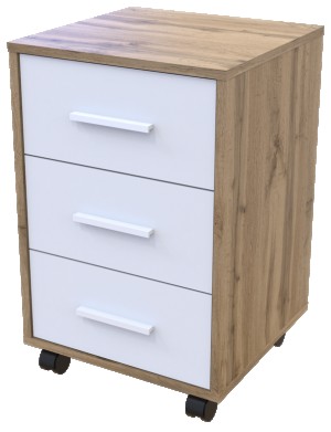 Dulăpior pentru birou Magnus T3 Tahoe 0474/Nympho alba 8681