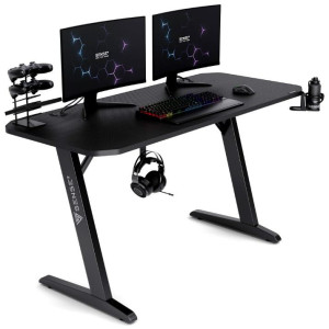 Masă gaming Sense7 Nomad Basic 140 x 60 cm Black