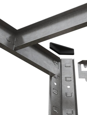 Стеллаж Horeca Nex Budget 180 x 70 x 40 cm (угловой) Galvanizat