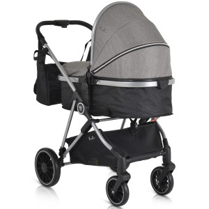 Cărucior 2 în 1 transformabil Moni Kali Grey