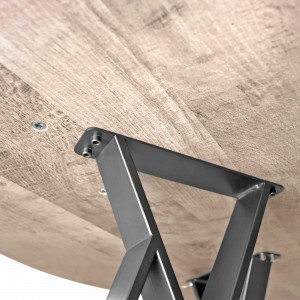 Masă de bucătărie DP Tokyo Rondo 130x130x75 cm Colonial/Black