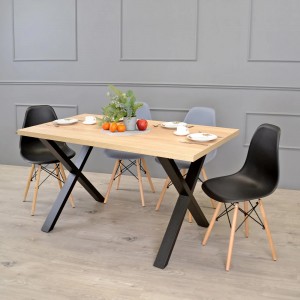 Кухонный стол DP Onix 150x80x75 см Sonoma/Black