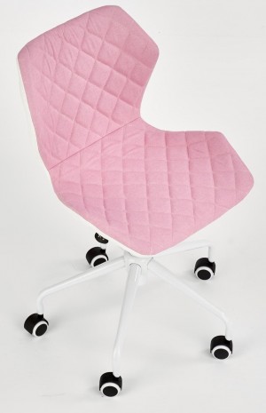 Fotoliu de birou Halmar Matrix Pink/White