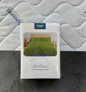 Set de lenjerie pentru pat TEP Soft Dreams 200 x 220 cm Muted Green