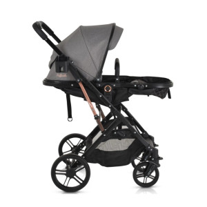 Cărucior 2 în 1 transformabil Moni Raffaelo Grey