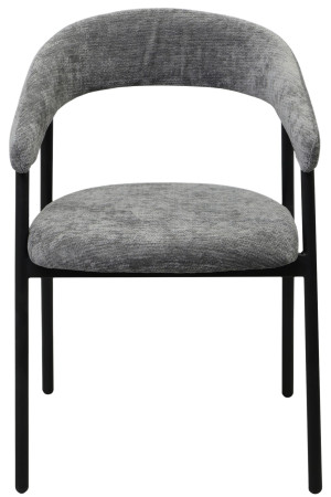Стул для кухни DP Leto Grey (DAVIS-VIBE-95) + Black Legs