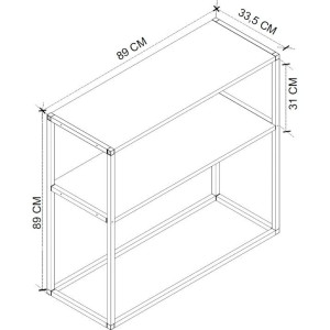 Etajeră pentru living Bofigo 14-01 Anthracite