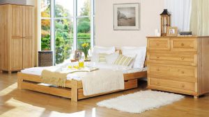 Деревянная кровать MM Лидия 90 x 200 см Beige