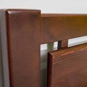 Pat din lemn MobiCasa L 210 140 x 200 cm Brown