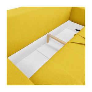 Canapea dreaptă extensibilă DP Parma Yellow