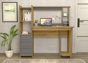 Masă Yasen Sinus Stejar artisan/Gri grafit