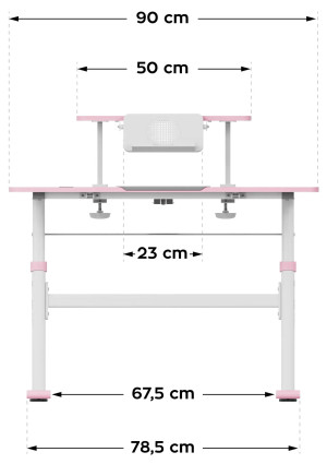 Masă pentru copil Study 3.7 Grey