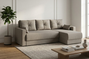 Canapea de colț extensibilă Light GEMMA 86