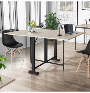 Birou drept Nowy Styl Fold FOLD 2 Black/Sonoma
