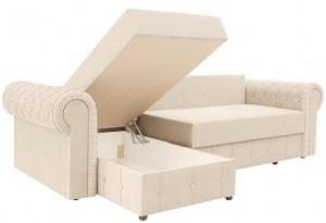 Canapea de colț extensibilă ArtVent Model II Chesterfield Beige