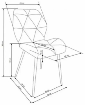Scaun pentru bucătărie K453 Grey
