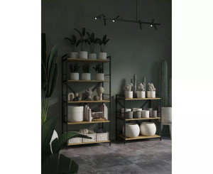 Raft Nex Loft 90 90 x 80 x 40 cm Anthracite/Oak Artisan
