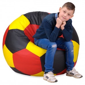 Кресло-мешок Bean Bag Мяч Eco XL Yellow/Black/Red