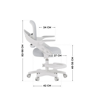 Fotoliu pentru copil Junior 4.3 Grey