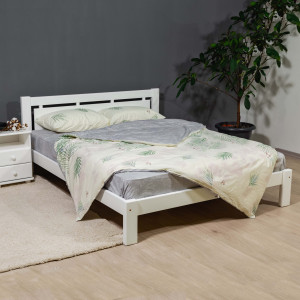 Деревянная кровать MobiCasa L 210 140 x 200 см White