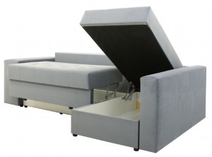 Угловой раскладной диван ArtVent Venera Dark Grey