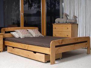 Деревянная кровать MM Клавдия 140 x 200 см Ольха