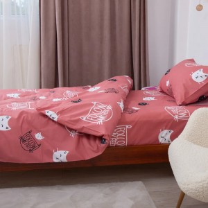 Подростковое постельное бельё "Soft Dreams" 145 x 210 см Kitten Red