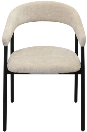 Scaun pentru bucătărie DP Leto Beige (DAVIS-VIBE-06) + Black Legs