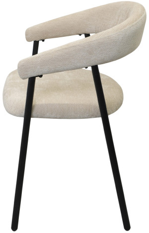 Scaun pentru bucătărie DP Leto Beige (DAVIS-VIBE-06) + Black Legs
