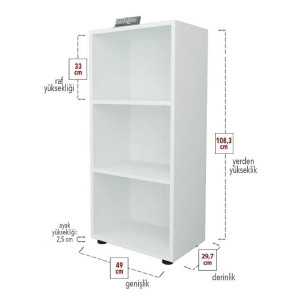 Etajeră pentru living Bofigo 13-23 White