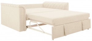 Canapea dreaptă extensibilă Aleco Power Beige