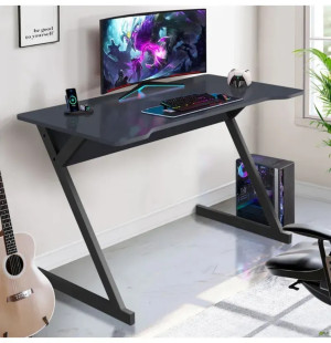 Прямой компьютерный стол Dexter Black / Anthracite
