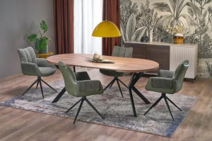 Masă extensibilă Halmar Peroni Hickory oak / Beige
