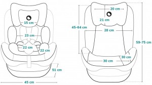 Детское автокресло Lionelo Aart Grey Stone