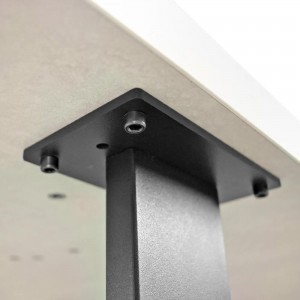Кухонный стол DP Hana 150x80 см Шелковый камень/Black