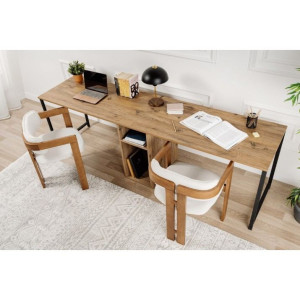 Birou Hanah Home Twin Atlantic Pine Black