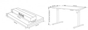 Компьютерный стол Kulik System E-Table Un White