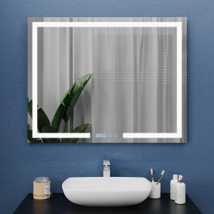 Oglindă cu iluminare LED Bayro Otto 100 x 80 cm