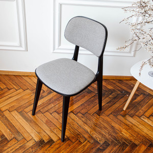 Scaun pentru bucătărie DP Lula Stofa Rush 93+Black legs
