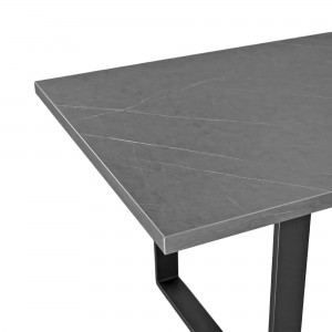 Masă de bucătărie DP Hana 180x90 cm Marmură neagră/Black