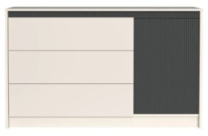 Comoda Yasen Monaco KOM1D3S Cașmir/Gri Elegant Soft Touch