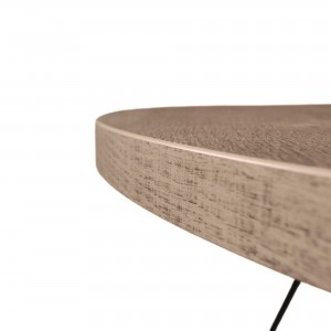 Masă de bucătărie DP Tokyo Rondo 130x130x75 cm Colonial/Black
