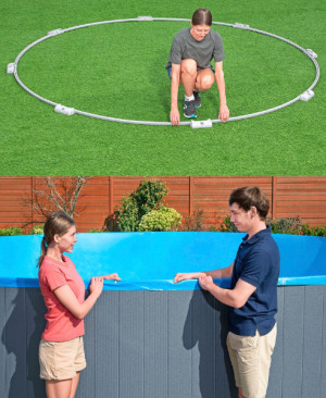Piscină Bestway Hydrium 488 x 132 cm 