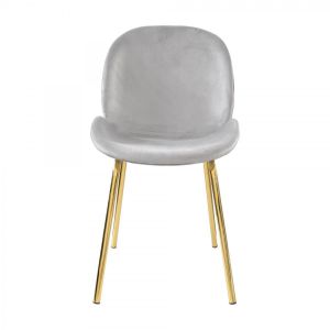 Scaun pentru bucătărie DP Roxy Grey+Golden Leg