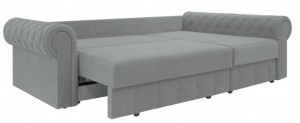 Canapea de colț extensibilă ArtVent Model III Chesterfield Dark Grey