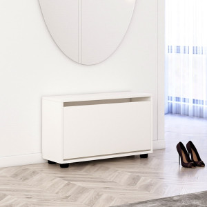 Comodă pentru pantofi Mobildor Leo 1 ușă 47 x 90 x 27 cm White