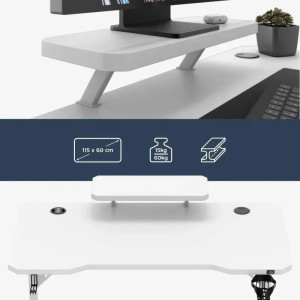 Masă gaming Leader 5.1 White